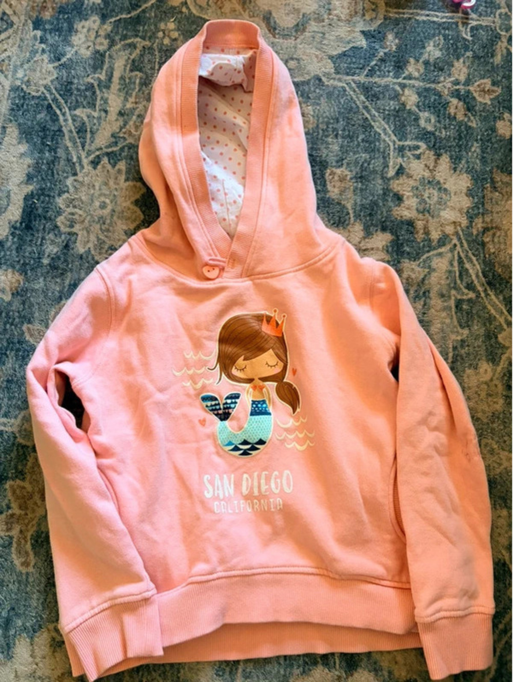 Earth nymph mermaid hoodie pink